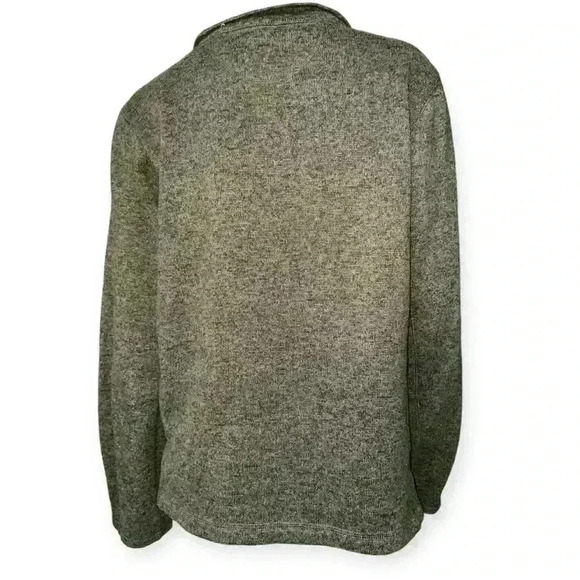 Woolrich women’s Pullover Quarter Button Jacket Top Sz Medium Green Sweater - Picture 7 of 11